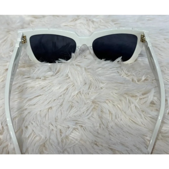 Pared Women's Hollywood & Vine White Women's Sunglasses Authentic Cat Eye - Picture 3 of 12